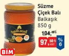BALKAŞIK   SÜZME ÇİÇEK BALI